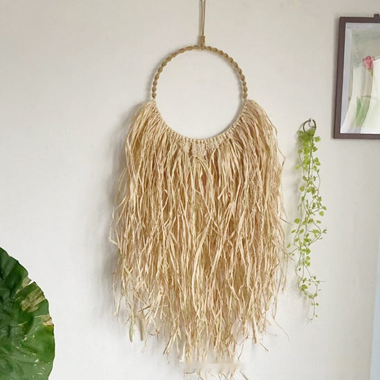 Raffia Wall Decor Hanging Vintage-style Creative Tapestry