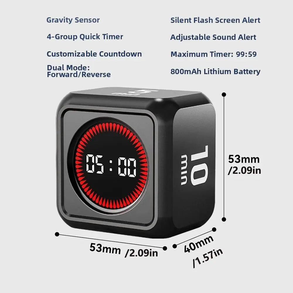 Gravity Cube Timer – 4 Preset Times